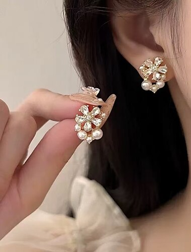  Damen Ohrstecker Tropisch Freude Stilvoll Ohrringe Schmuck Gold Für Party