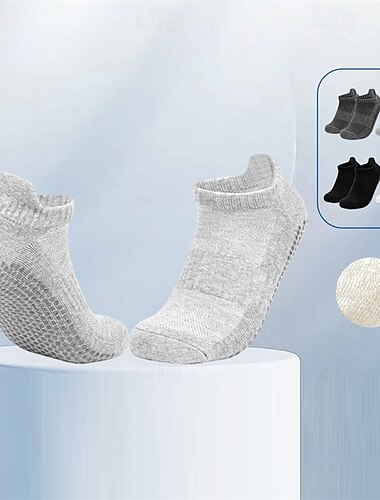  Mujer Calcetines de suelo Dispensador antideslizante antiolor Antifricción absorbente del sudor por Pilates Danza Aptitud física
