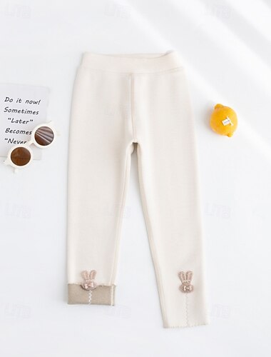  Kinder Mädchen Leggings Einfarbig Täglich Outdoor 4-12 Jahre Herbst Schwarz Purpur Dunkelgray