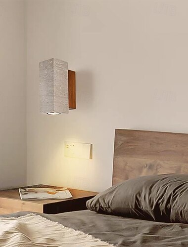  LEDウォールランプ、日本の侘び寂びスタイル、ナチュラルイエロー、トラバーチン、寝室、リビングルーム、後ろの壁、廊下、ホテル