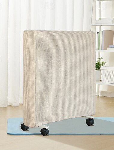  Waschbare Heizkörperabdeckung Ölgefüllte Heizkörper Heizkörper Staubschutz atmungsaktiver Stoff minimalistisches Design grün (90cm x 65cm)