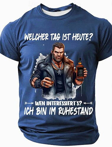  オクトーバーフェスト 男性用 ドイツ語 Tシャツ 半袖 Tシャツ 3Dプリント クルーネック シャツ 誇張された デザイナー パーティー ストリート カジュアル ブラック ブルー グリーン 夏 春 オールシーズン 衣類 S M L XL XXL XXXL