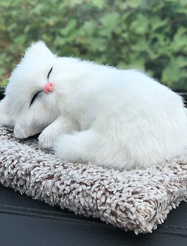  Simulationswelpe Plüschtier schöne Tierpuppe süßer schlafender Hund Stofftier Hundezimmer Autodekoration Geburtstag für Kinder Kleinkinder Baby