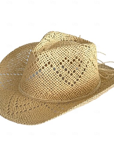  1pc Eleganter Damen-Strohhut mit breiter Krempe, leichter, atmungsaktiver Sommer-Strandhut für Outdoor-Aktivitäten, lässig &formelle Anlässe, Event-Accessoire