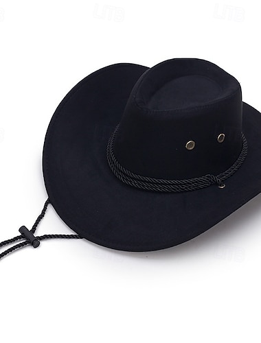  Herren Sonnenhut, Western Cowboyhut mit breiter Krempe, Reithut, Campinghut, Outdoorhut