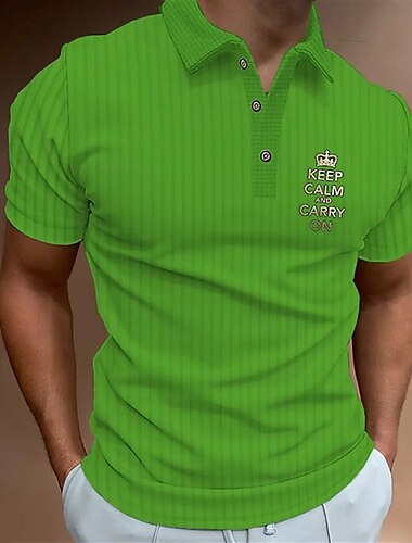  Herren Einfach Waffel-Poloshirts Kurzarm Revers Mode Basic Bequem Athleisure Alltagstauglich Knöpfe Weich Sommer Fuchsie Purpur Braun