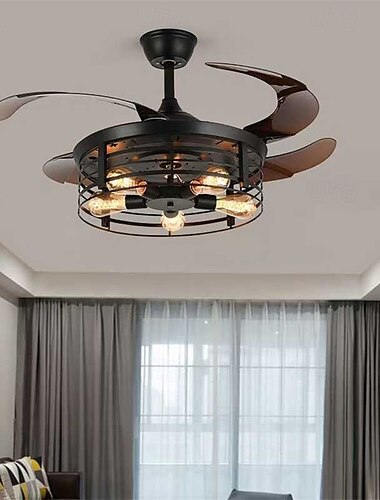  5-flammig 107 cm Insel-Design Deckenventilator Metall Lackierte Oberflächen Vintage 110-120V 220-240V