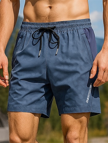  Męskie Spodenki turystyczne spodnie turystyczne Moro Lato Na wolnym powietrzu Regularny Wodoodporny Odporność na wiatr Szybkie wysychanie Lekki Szorty Elastyczny pas Ciemnoszary Czarny Bransoletka