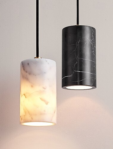  Marmor-LED-Pendelleuchte für Schlafzimmer, Nachttisch, Wohnzimmer, Esszimmer, Dekoration, Kronleuchter, moderne Beleuchtung