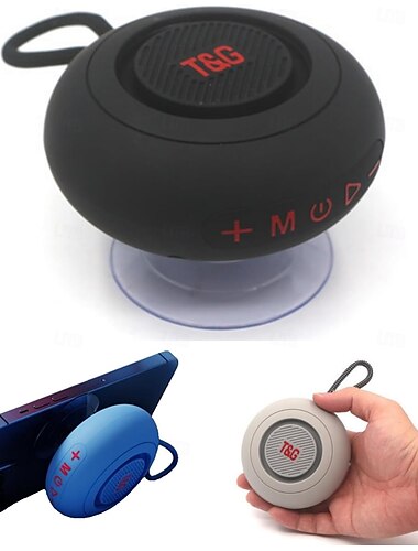  Портативный мини-динамик Bluetooth, портативный, с присоской, фиксированный беспроводной, небольшой звук, tf-карта, fm-радио, tws-звук, bluetooth, переносная спортивная подвесная сумка для верховой