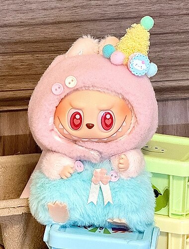  Kleidung für 17 cm große Puppen (keine Puppe). Outfits-Set für 17 cm große Puppen mit Zubehör. Stilvolles Verkleidungsset für La Boo-Boo.