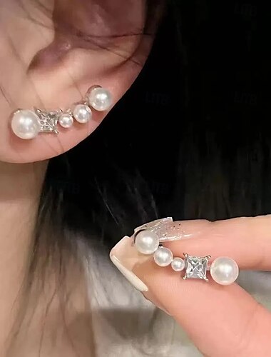  Damen Ohrstecker Tropisch Freude Stilvoll Ohrringe Schmuck Silber Für Party