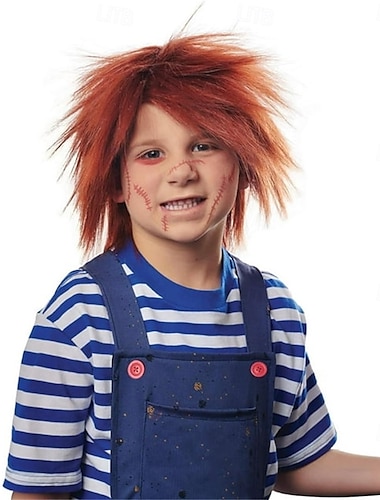  Franco Evil Puppe Kinderperücke Halloween Cosplay Partyperücken