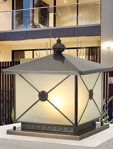  Εξωτερική λάμπα 5w αλουμινίου με led κολόνα κολόνας, φωτιστικό στήλης για είσοδο αυλής, κήπο 110-240v