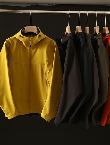  Herren Windjacke Wanderjacke Regenmantel Außen Wasserdicht Winddicht Wanderoutfits Wanderbekleidung Frühling Herbst Oberteil Camping / Wandern / Höhlenforschung Laufen Schwarz Grün Grau