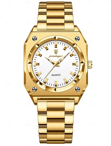  Luxus elegante quadratische Damenuhr wasserdichte leuchtende Uhr für Frau Edelstahl Quarz Damenuhren