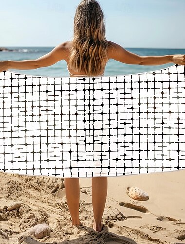  weiches und saugfähiges Strandtuch – leichtes, schnelltrocknendes, sandfreies Design für Strand, Pool und Reisen