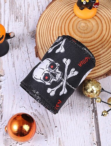  rotoli di nastro di iuta per Halloween con stampa a ragno, nastri per bordi per lavori fai da te, ghirlande di Halloween, confezioni regalo e decorazioni per feste