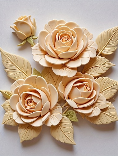  Elegante molde de silicona para fondant con forma de rosa y hojas: perfecto para hornear, decorar pasteles de chocolate y dulces suaves; ideal para el día de San Valentín, el día de la madre, el día