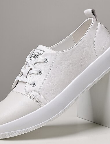  Herren-Sneaker aus blauem Kunstleder mit weißer Gummisohle – bequeme Schnürsneaker für Sport, Reisen und Freizeit