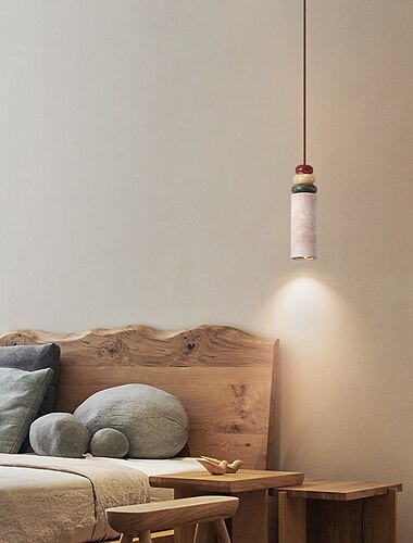  lustre de travertino amarelo wabi-sabi para sala de jantar, balcão de bar &espaço de vida