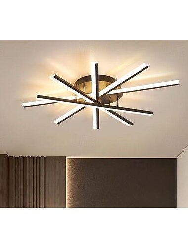  led-uppoasennusvalaisin minimalistinen akryyli 3/5 valoa olohuoneen uppoasennuskattovalaisin