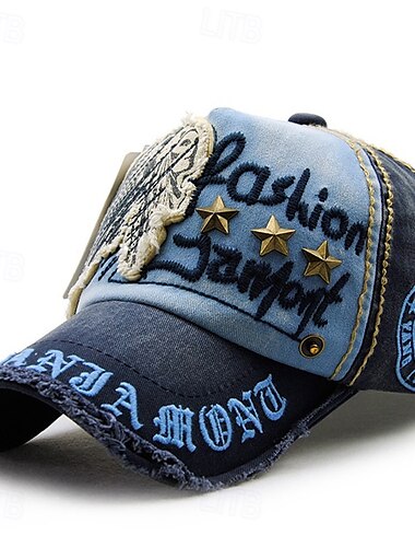  Herren Baseballkappe Sonnenhut Trucker-Kappe Gelb Wein Baumwolle Bestickt Mode Lässig Täglich Wochenende Gemustert Buchstabe Verstellbar Sonnenschutz