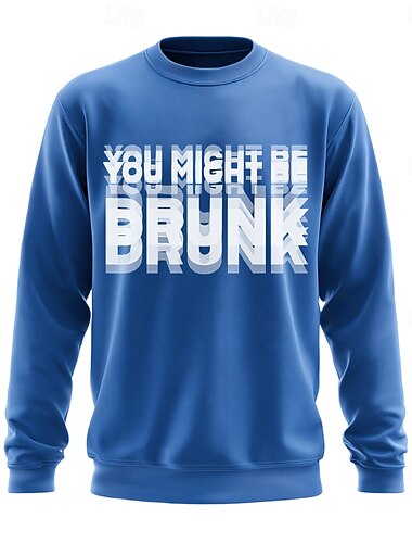  Herren Grafik Lustiger Slang Pullover Sweatshirt Sweatshirt mit Kapuze Rundhalsausschnitt Mode 3D-Druck Schwarz Rote Rundhalsausschnitt 3D Ganzjahres Designer