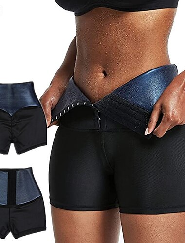 Damen Shorts Leggings Streetwear Lässig Kurz Hohe Taille Einfach Elastischer Bund Atmungsaktivität Dehnbar Urlaub Straße Alltagskleidung Silber Blau Sommer Normale Passform