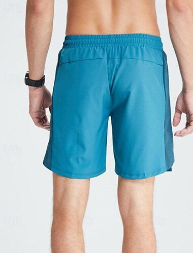  Men's Running Shorts sport pants Zipper Shorts Outdoor Sports & Outdoor Street Breathable Quick Dry Lightweight Elastic Tennis Golf Running Regular Fit Sportswear Activewear Solid Colored Black Blue