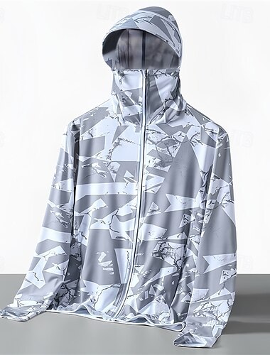  Hombre Chaqueta para correr Chaqueta para exteriores Full Zip Manga Larga Abrigos Deportivo Protección Solar Transpirable Secado rápido Ligero Tenis Golf Corriendo Ropa de deporte Ropa de Deporte