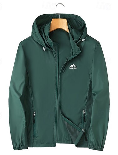  Hombre Chaqueta para correr Chaqueta para exteriores Full Zip Manga Larga Abrigos Deportivo Protección Solar Transpirable Secado rápido Ligero Tenis Golf Corriendo Ropa de deporte Ropa de Deporte