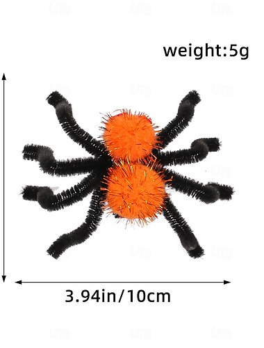  Halloween spinnenhaarspeld, grappige spinnenhaarspeldaccessoire voor kinderen en volwassenen, griezelige feestdecoratie, kostuumaccessoire &Halloween grap