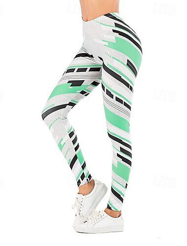  Damen Stoffhosen Leggings Streetwear Lässig Volle Länge Natürliche Taille Blumen Elastischer Bund Druck Bequem Außenbereich Outdoor Urlaub Ferien Schwarz Gelb Blau Grün Herbst Normale Passform