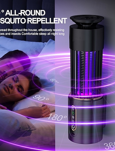  Lámpara antimosquitos, trampa para moscas, linterna de camping, temporizador USB, matamosquitos eléctrico, repelente de insectos para exteriores