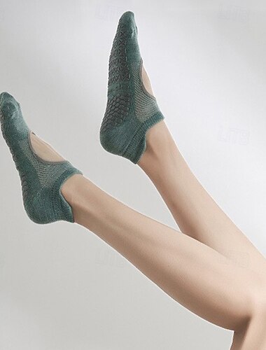  Mujer Calcetines de suelo Dispensador antideslizante Calavera antiolor Antifricción Transpirable por Pilates Danza Aptitud física