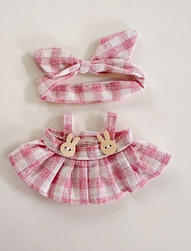  Kleidung für 17 cm Puppen, Rockset für Puppen, Rock-Outfit, hochwertiges, modisches, süßes Kleid für 17 cm Puppenzubehör (keine Puppe)