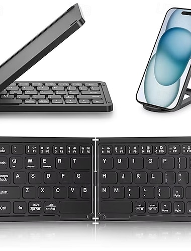  Mini clavier de poche pliable sans fil ultra-mince pour téléphone Android Windows iOS