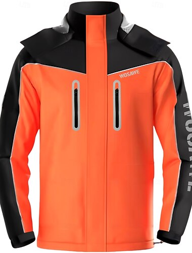  Wosawe Motorrad-Regenmantel für Herren und Damen, sturmfest, winddicht, Outdoor, Angeln, Wandern, Übermantel, praktische Aufbewahrung, Windjacke, me224