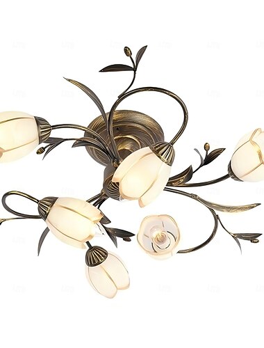 Plafonnier LED blanc chaud, lampe de chevet pour salon, chambre à coucher, bureau