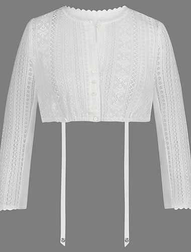  Carnaval Oktoberfest bier Kostuum Dirndl-blouse hulp in de huishouding Bavarian Duits Weiden Dames Carnaval Bierfestival Doek in traditionele stijl Blouse