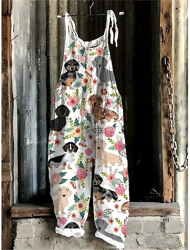  Mujer Mono Vacaciones Vintage Estilo Étnico Largo Alta cintura Animal Bloque de color Correa Rígido Formal Vacaciones Calle Blanco Azul Piscina Gris Pizarra Verano Primavera Otoño Holgado