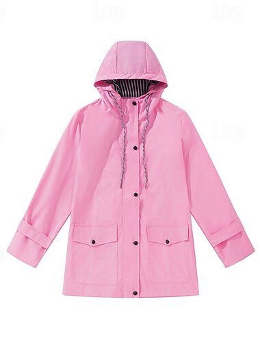  Damen Kapuzenjacke Warm Bequem Reißverschluss Tasche Mode Lässig Einfach Alltagskleidung Wochenende Reisverschluss Lang Mit Kapuze Normale Passform Langarm Oberbekleidung Schwarz Gelb Rosa Herbst