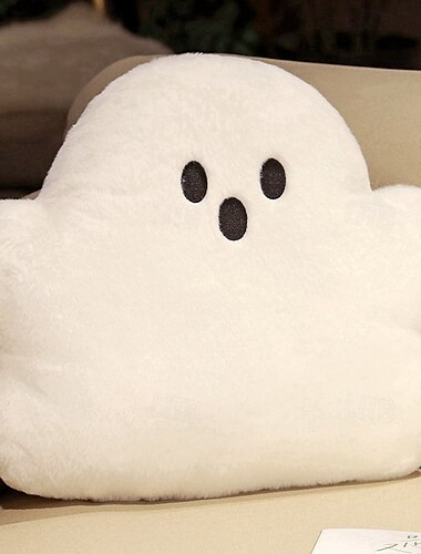 ハロウィンの雲のゴースト枕。可愛らしいハロウィンギフト。自宅、ソファ、寝室の装飾アクセント。