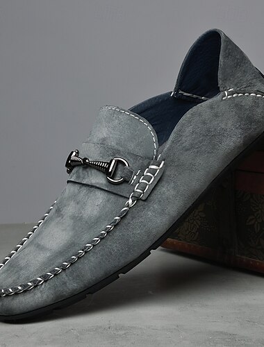  Herren-Loafer, Slip-On-Mokassins zum Fahren, bequeme Freizeitschuhe mit weicher Sohle und Horsebit-Detail für Business und Alltag