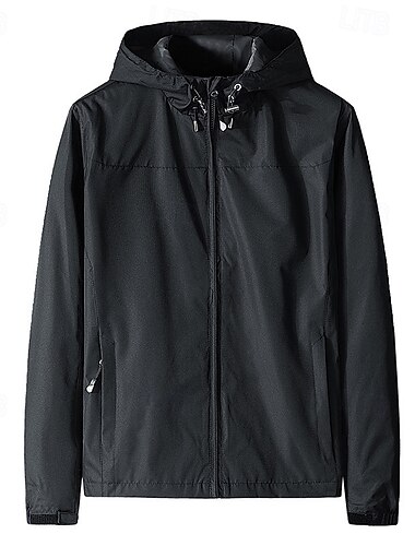  Herren Outdoorjacke Wanderjacke Regenmantel Außen Wasserdicht Winddicht Wanderoutfits Wanderbekleidung Frühling Herbst Oberteil Camping / Wandern / Höhlenforschung Laufen Schwarz Armeegrün Blau