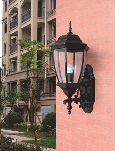  Corpuri de iluminat exterioare negre, cu bază rotundă, pentru verandă, cu montare pe perete, aplice de perete din bronz antic mat, impermeabile, felinare exterioare pentru terasă, casă, ușă din curtea