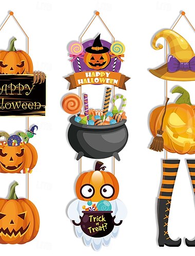  διακόσμηση για το Halloween, κολοκύθα, πόρτα νυχτερίδας, κρεμαστά, μενταγιόν φεστιβάλ, ατμόσφαιρα, σκηνή, διακόσμηση, είδη πάρτι