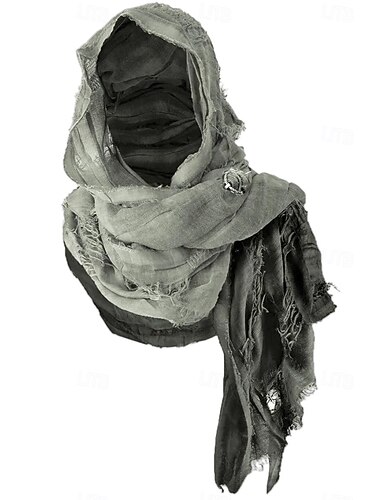  Retro / vintage Kostymer i middelalderstil Renessanse skjerf Med hette Sjale Viking Ranger dratt Kostyme Herre Dame Unisex Viking Halloween Karneval Ytelse Fest LARP Voksen Sjal Alle årstider