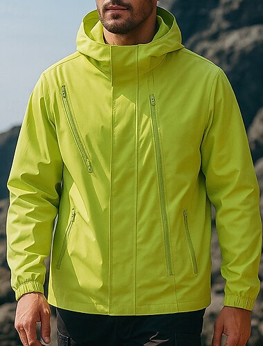  Per uomo Giacca a Vento Giacca da escursionismo Giacca rigida Esterno Impermeabile Antivento Abbigliamento da trekking Abbigliamento da trekking Primavera Autunno Top Campeggio / Escursionismo